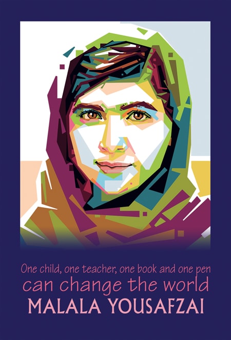 Postcard - Malala Yousafzai