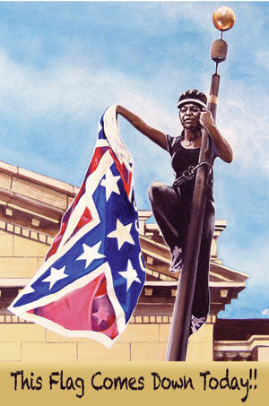Postcard - This Flag Comes Down Today!