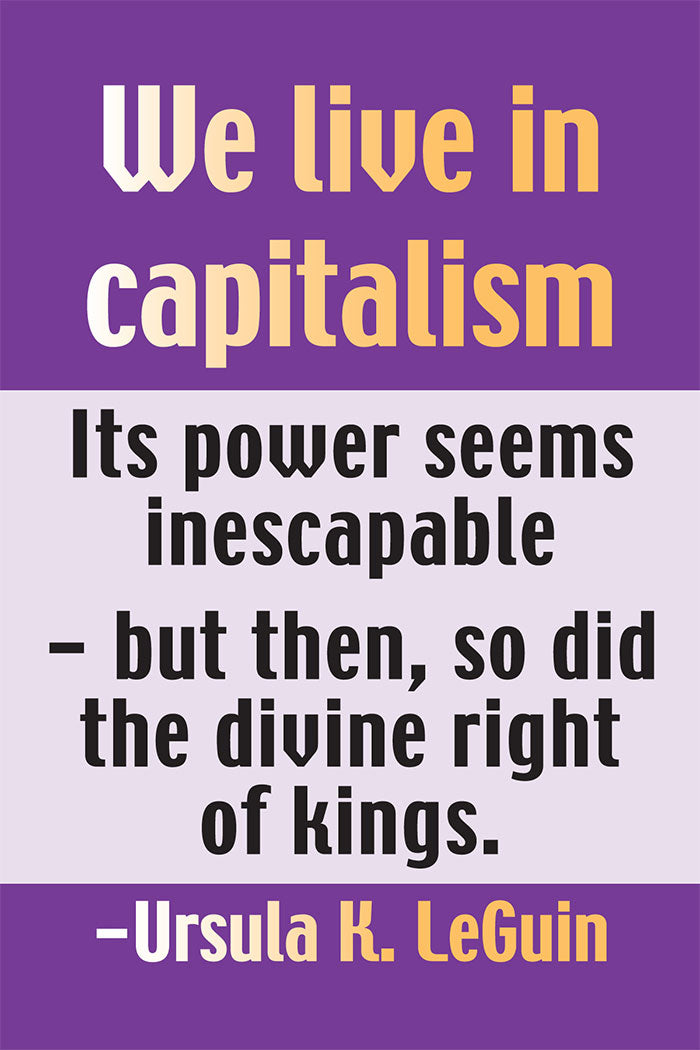 Postcard - Ursula LeGuin on Capitalism