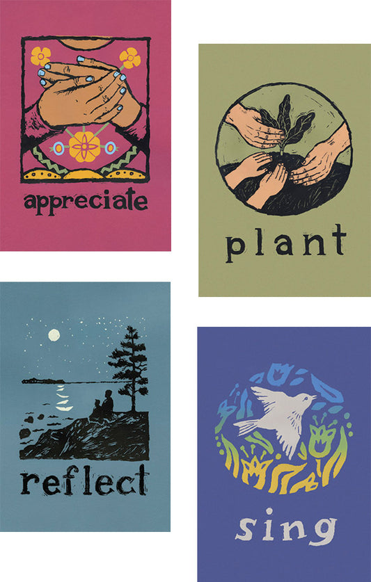 Postcard Collection - Peace Love Action