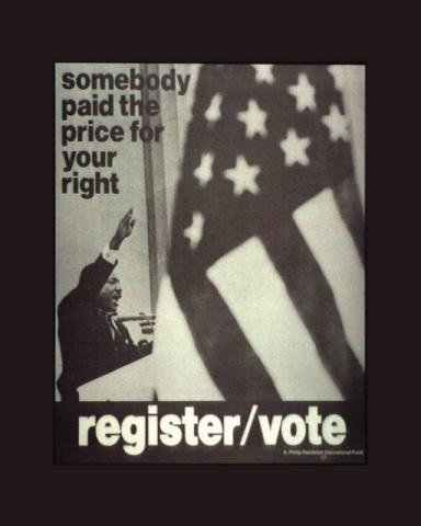 Postcard - Somebody Paid The Price For Your Right To Vote