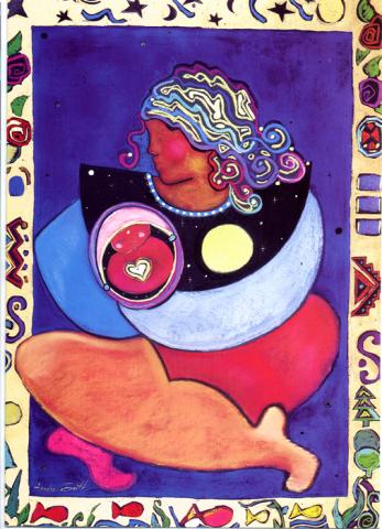 Greeted Card - Mother and Child - "Congratulations!" - Individual