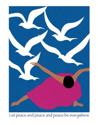 Notecard - Dancer With Birds
