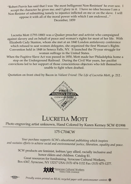 Notecard - Lucretia Mott