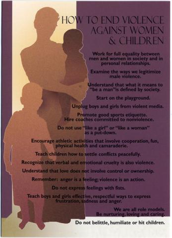 Notecard - How to End Violence Against Women and Children