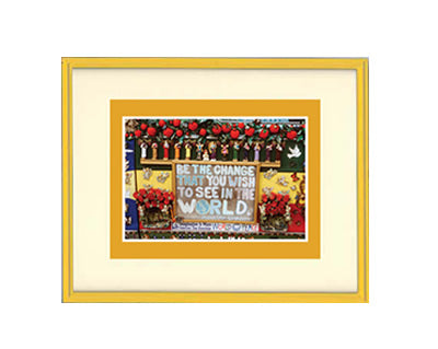 Framed Small Print - Be The Change
