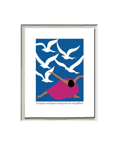 Framed Small Print - Dancer With Birds