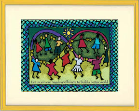 Framed Small Print - Circle Dance