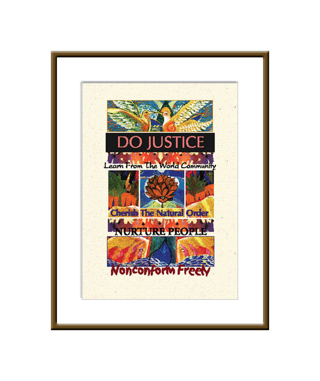 Framed Small Print - Do Justice