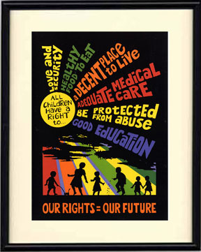 Framed Small Print - Children's Rights