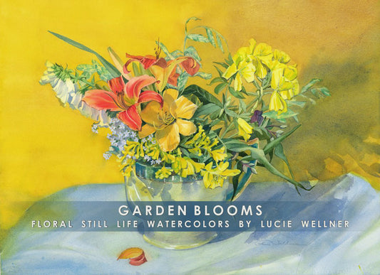 Gift Folio - Garden Blooms by Lucie Wellner - Package of Six