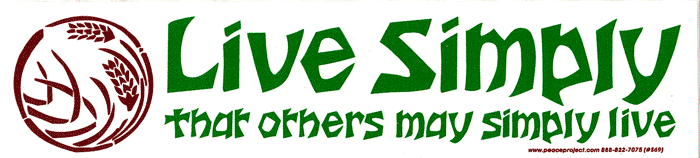 Sticker - Live Simply That Others May Simply Live