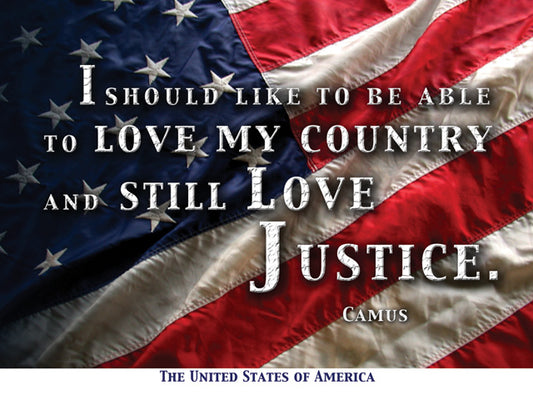 Notecard - Love My Country, Still Love Justice