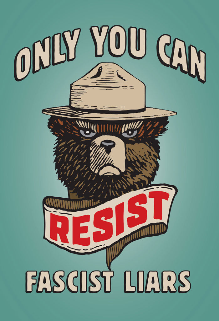 Postcard - Resist Fascist Liars