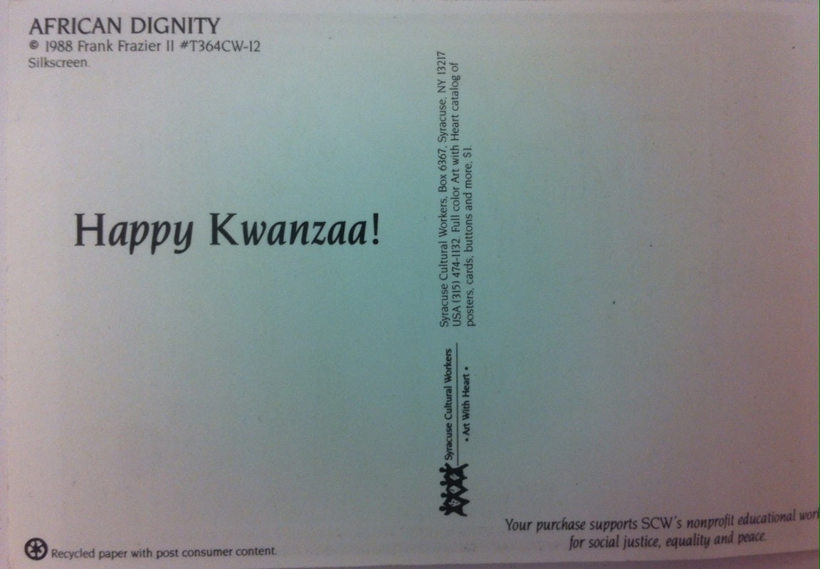 Holiday Postcard - African Dignity