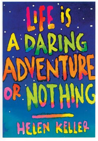 Greeted Card - Life Is A Daring Adventure - "Congratulations." - Individual